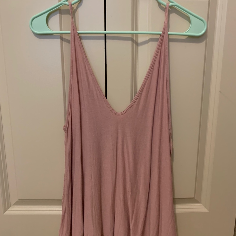 Deep V Spaghetti Strap Tank